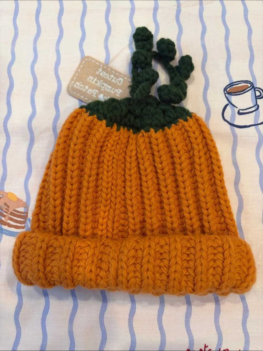 Baby Pumpkin Knit Beanie Hat 🎃